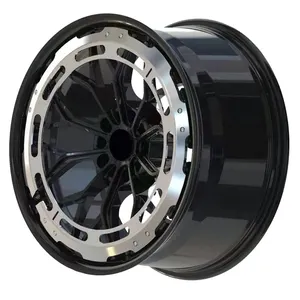 高品質ツーピースホイールPcd5穴120114.3 130mm20インチ合金リム6穴5x127ホイール鍛造ホイール