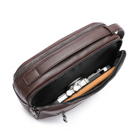 Nouvelle mode, sac à main pour homme en cuir PU, sac à main pour homme de haute qualité, grande capacité, sac d'affaires avec plusieurs poches