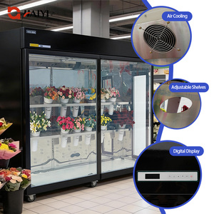 Commercial Stainless Steel Frost Free Adjustable Shelves Floral Storage Cooler Refrigerator Cabinet for Flower Shops - Product Image 6