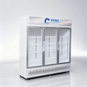 Réfrigérateur à boissons commercial à 3 portes, refroidissement direct, affichage numérique, refroidissement par air, étagères réglables pour boissons froides - Product Image 6