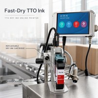 Codeur thermique à jet d'encre en ligne TIJ 12,7 mm 300 DPI pour l'impression de codes de date en lot sur sachets en plastique et emballages souples
