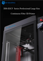 Imprimante 3D haute vitesse 500 mm/s, imprimante 3D FDM industrielle, machine d'impression 3D grand format 3DS-D2CF, impression de plastique technique