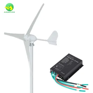 Suministro de fábrica Real 600W Turbina eólica Pequeño generador de molino de viento Uso doméstico Baja velocidad del viento 600W Generador de turbina eólica