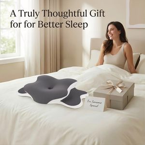 Custom Logo High-end Breathable Memory Foam Medical Therapeutic Orthopedic Neck Contour Wearable Butterfly Sleeping <b>Bed</b> Pillow - Product Image 2