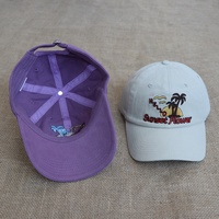 Casquette de baseball en coton délavé vintage en gros, broderie personnalisée, casquette 6 panneaux style papa, visière incurvée, casquettes décontractées non structurées unisexe