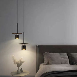 Modern Minimalist Pendant <b>Light</b> Led Round Touch Control Bedroom <b>Dining</b> Room Chandelier Single Head E26 - Product Image 1