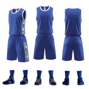 Ensemble de maillots de basketball pour camps d'entraînement, séchage rapide, respirant, sans manches, en <span class=keywords><strong>tissu</strong></span> jacquard, styles assortis pour enfants ; personnalisable - Product Image 3