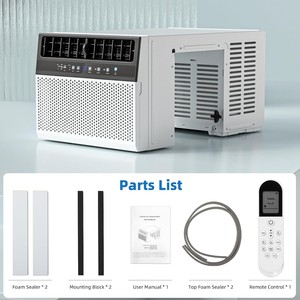 Climatiseur de fenêtre WIFI en forme de U, 10000 BTU, portable, économe en énergie, ultra silencieux, télécommande électrique - Product Image 6