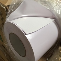 Autocollant en vinyle pvc imperméable transparent auto-adhésif amovible mat pour encre éco-solvant