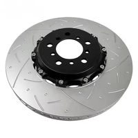 Rotor de frein en deux parties de 380 mm de qualité supérieure, perforé et rainuré, pour Porsche 911 et Mercedes-AMG