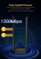COMFAST CF-WU782AC V2 double bande 1300Mbps USB Wifi adaptateur PC pilote gratuit avec 2 * 6dBi antennes OEM ODM MT7612U Dongle sans fil