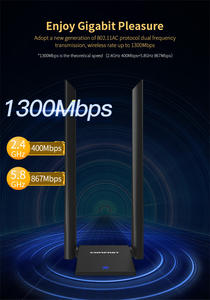 COMFAST CF-WU782AC V2 double bande 1300Mbps USB Wifi adaptateur PC pilote gratuit avec 2 * 6dBi antennes OEM ODM <span class=keywords><strong>MT7612U</strong></span> Dongle sans fil - Product Image 6