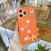 Nouvelle Coque de Téléphone Anti-Chute en Silicone avec Pendentif Patte de Chat Cartoon Tendance et Personnalisée Haut de Gamme pour iPhone 17 16 Pro Max Multicolore