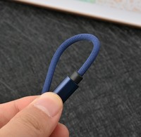 Kabel Data Mikro Android V8 Pengisi Daya Cepat, Kabel Data Mikro Android, Pengisian Daya Usb Kain Tenun Kepang 1M