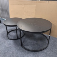 Table basse moderne de luxe en bois avec cadre en métal pliable personnalisable durable Meubles de salon pour appartement