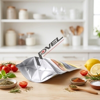 Sachet de cuisson haute température personnalisé avec logo imprimé, emballage alimentaire pratique en plastique, pochette stérilisable