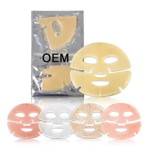 Best Selling Skin Care Custom Sheet Mask Hyaluronic Acid Clear Gel Face Clear Gel Facial Treatment Mask Crystal
