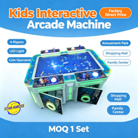 Machine de jeu d'arcade interactive serpent à monnayeur de 42 pouces pour 4 joueurs, idéale pour les centres de jeux pour enfants