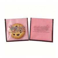 Sacs d'emballage individuels pour beignets, biscuits et pâtisseries, en plastique laminé transparent de qualité alimentaire, imprimés sur mesure, 5*5 pouces, thermoscellables