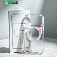 Étui de téléphone magnétique antichoc pour iPhone 14 Pro Max, étui de téléphone portable transparent, anti-chute, accessoires électroniques mobiles en vrac