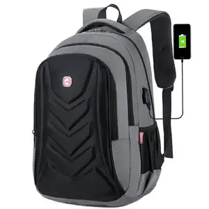 V400 mochila masculina esportiva anti-roubo, mochila escolar infantil, para laptop, viagem, caminhadas, usb, preta