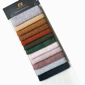 Tela de felpa 100% poliéster para tapicería de sofá, tela de forro polar de sherpa suave y cálida