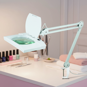 Professional Loupes Working <b>Large</b> Magnifying Glass Lens Led <b>Desk</b> Lamp Loup Table Light - Product Image 1