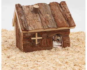 Cage de luxe moderne et écologique pour petits animaux, maison de hamster en bois massif, <span class=keywords><strong>cabane</strong></span> en forme de trou d'arbre pour souris de hamsters nains - Product Image 3