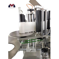 Machine d'étiquetage de bouteilles rondes de bureau semi-automatique LOM, applicateur d'autocollants pour contenants cylindriques