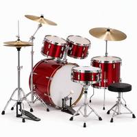 Batterie de percussions jazz 5 pièces OEM ODM directement d'usine, avec coque en peuplier et peaux de batterie en papier huilé, support 22mm, fournisseur en gros EARTHGRACE DW1