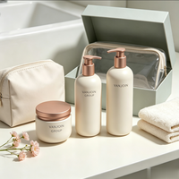 Bouteilles et pots vides pour produits capillaires 250ml 400ml 500ml, ensemble de bouteilles vides pour shampoing et après-shampoing avec boîte d'emballage
