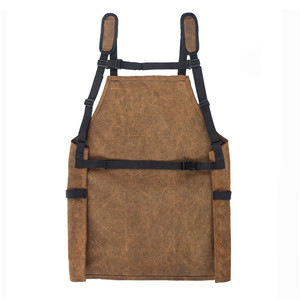 Delantal de lona para herramientas con múltiples bolsillos para electricistas, traje de trabajo, diseño con correa para el hombro, color lodoso - Product Image 3