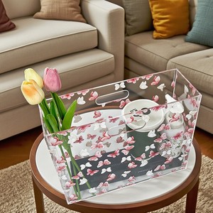 <b>Acrylic</b> <b>Storage</b> Box Rectangular 31x25.5x10 Cm Multifunctional Living Room Neatening <b>Storage</b> - Product Image 1