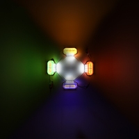 Feu de position latéral LED avec support noir, rouge, vert, bleu, ambre, blanc, 24V, étanche pour camion et remorque