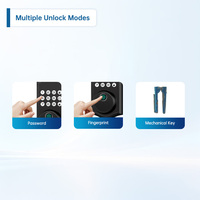 Cerradura de Puerta Inteligente con Acceso Electrónico por Contraseña, Magnética, sin Llave, Automática, para Puertas de Acero/Madera