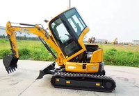 Mesin Excavator Mini GJEM 1.2 Ton GJEM-12 KOPU192 Engine Crawler Backhoe Digger Pertanian Bucket 0.025m Garansi 1 Tahun Bersertifikat