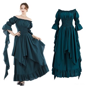 Costume di Halloween, Abito Medievale Rinascimentale Vintage, <span class=keywords><strong>Vestito</strong></span> Gotico <span class=keywords><strong>da</strong></span> <span class=keywords><strong>Donna</strong></span>, Outfit <span class=keywords><strong>da</strong></span> Palcoscenico, Abito <span class=keywords><strong>da</strong></span> <span class=keywords><strong>Principessa</strong></span> per Cosplay e Ballo in Maschera - Product Image 5