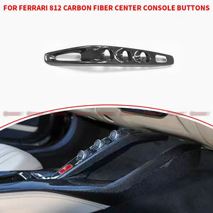 Kit Interior de Fibra de Carbono Seca Estilo OME para Auto, Botones de Control Central para Ferrari 812 - Product Image 4