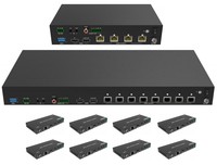 18Gbps divisor HDMI 4k 1x4 sobre CAT6/7 4K IR remoto HDMI divisor pantalla extendida para cine en casa ssytem