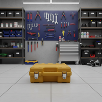Ensemble d'outils multifonctionnels en acier inoxydable OEM pour la maison, avec mallette rigide, vente en gros
