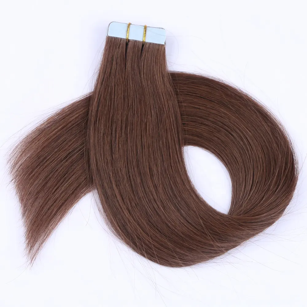Cuticle Aligned Raw Indian Hair Tapes Wholesale Keratin Double Drawn White Tape Hair Remy Human Injection Tape In Hair Vendors