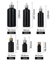 Bouteilles en verre vides de forme fantaisie pour cheveux Yoni Oil Logo personnalisé bouchon en plastique compte-gouttes pour la croissance des cheveux sérigraphie cosmétique Yixin