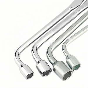 Clé à démontage de pneus en L, douille hexagonale, clé plate, clé à douille en acier au carbone chromé zinc, clé Luodao, pour un travail facilité - Product Image 2