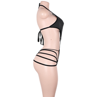 Ensemble de vêtements de danse exotique, combinaison, tenue de strip-teaseuse, design Slingshot, lingerie transparente, tenue de scène de boîte de nuit, ensemble d'accessoires