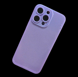 Thoáng Khí Làm Mát Hollow Trường Hợp Đầy Đủ Trở Lại Máy Ảnh Ống Kính Bảo Vệ Tản Nhiệt Trường Hợp Điện Thoại Cho <span class=keywords><strong>Iphone</strong></span> 17 16 15 14 13 12 Pro Max - Product Image 2