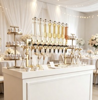 Nouvelle machine de remplissage de parfum à 8 têtes de 500 ml, design doré, pour bar à parfums, décorations de mariage et baby shower
