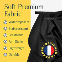 Cape de Coiffure Imperméable en Polyester avec Logo Personnalisé, Tablier de Salon de Coiffure à Fermeture Bouton-Pression