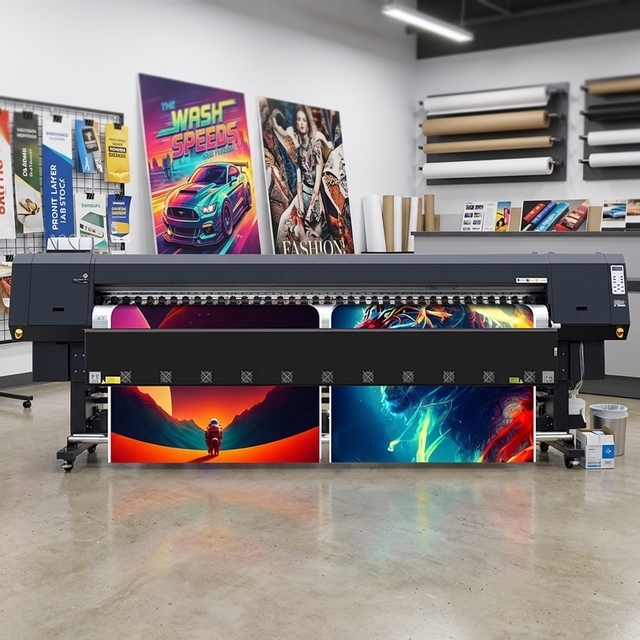 3204 3.2m Eco Solvent Printer 4 Pcs Printheads XP600 I1600 I3200 for Car Wrap Vinyl Banner Backlit Film Printing