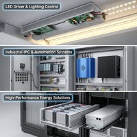 Boîtier d'alimentation en aluminium extrudé sur mesure avec finition anodisée pour circuits imprimés et unités d'alimentation