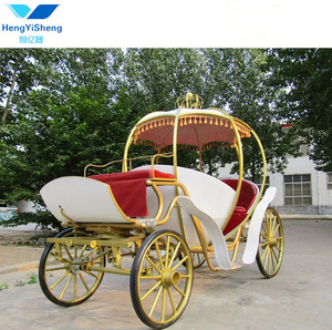 Cendrillon Citrouille Princesse Mariage Carrosse Calèche à Cheval à Vendre/Rose Royal Carriage Fabricants - Product Image 5